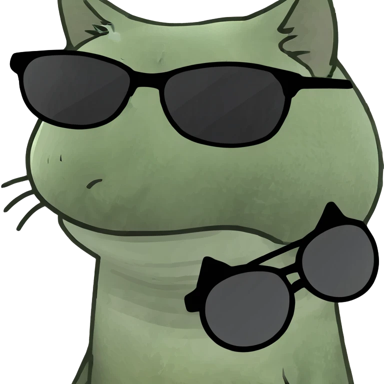 Cat with sunglasses emoji