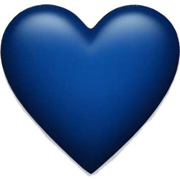 Dark blue heart  emoji
