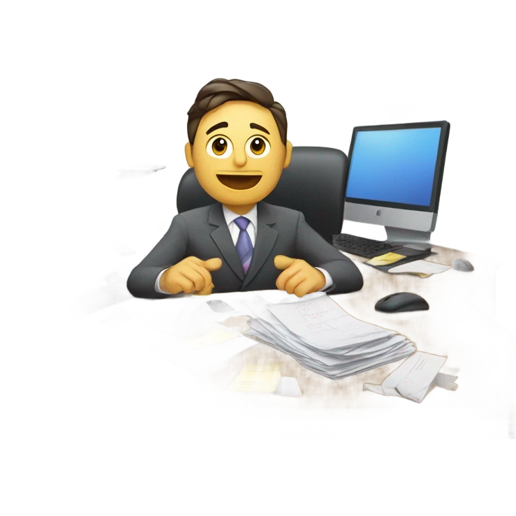 Crazy work emoji