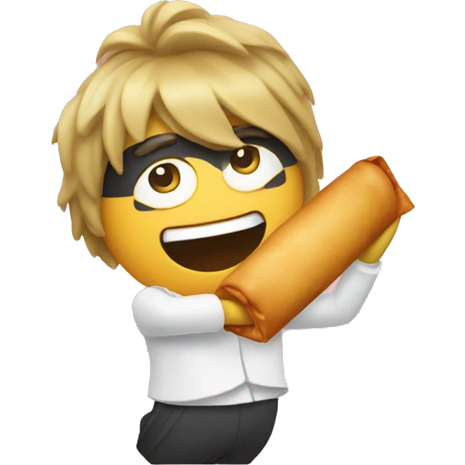 Dancing eggroll  emoji