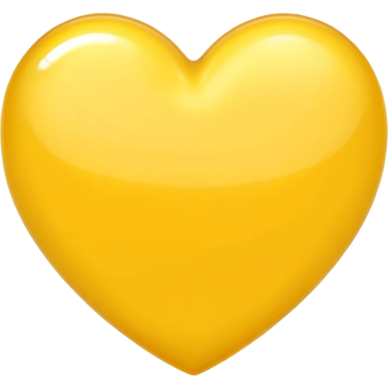 yellow heart with glossy highlight emoji
