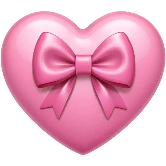 pink heart with bow around it  emoji