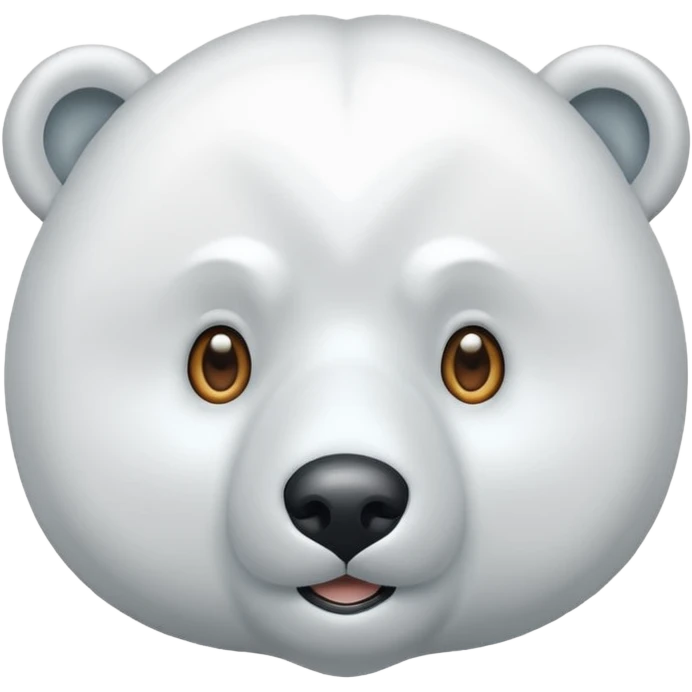 Puedes hacer un oso polar el cual este con un ojo cerrado y el otro abierto  emoji