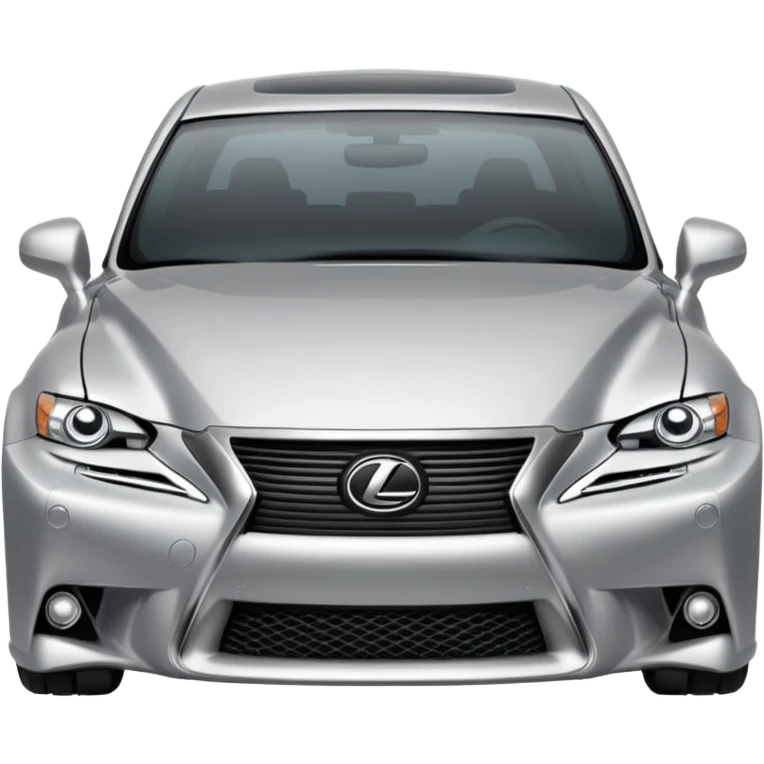 Silver Lexus Is 250 emoji