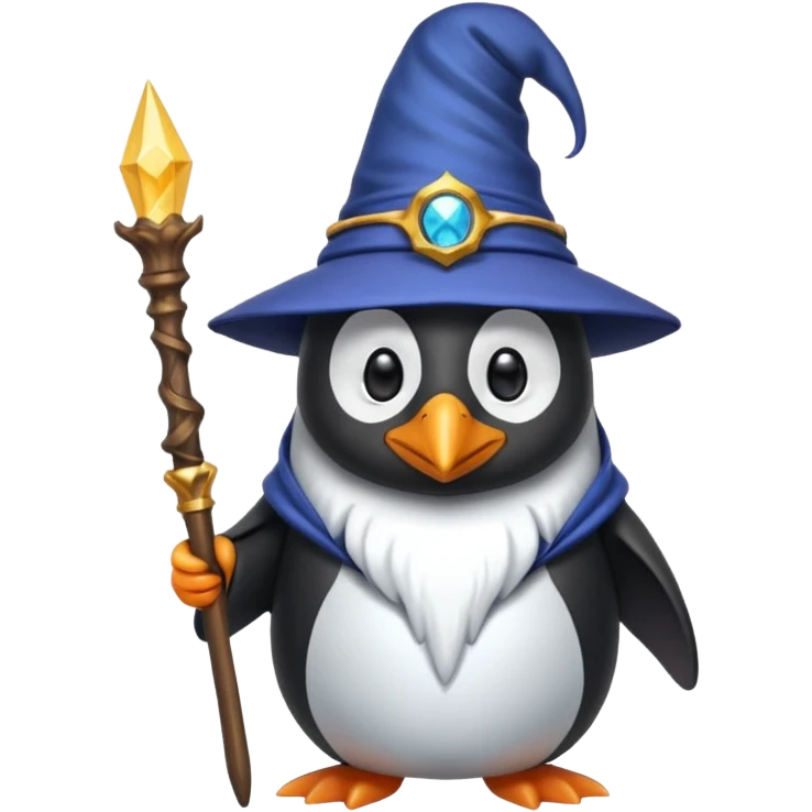 Penguin Wizard emoji