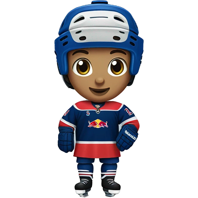 Red Bull Hockey Blue Jersey Blue Socks  emoji