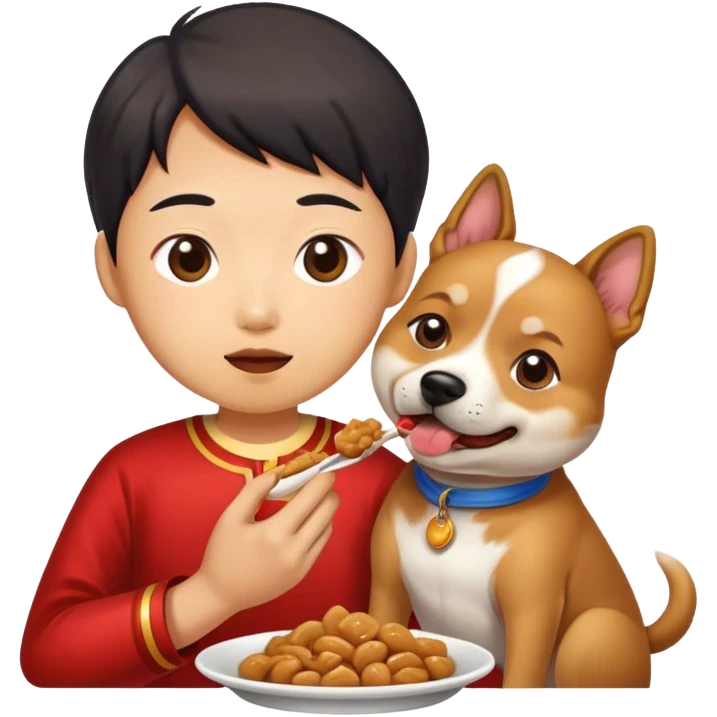 chinese eating dog emoji
