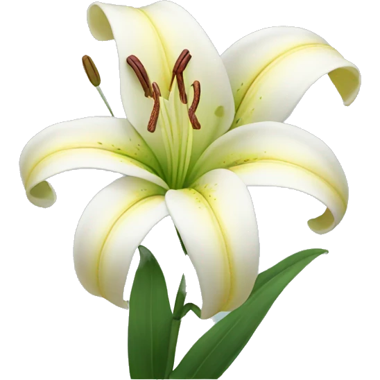 Lily flower emoji