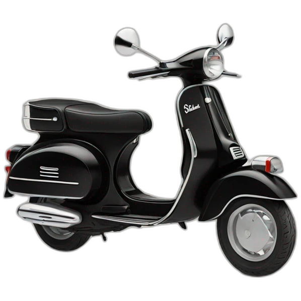 vespa sprint 1968 black emoji