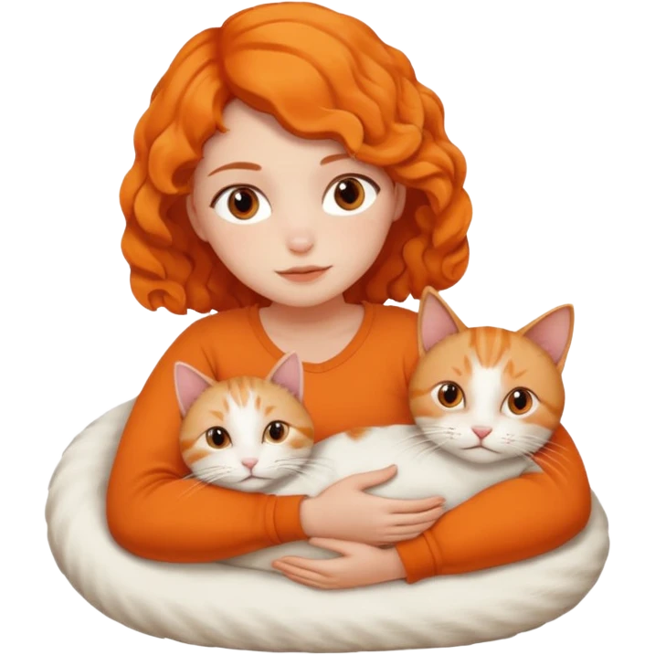  cat in lap human head emoji