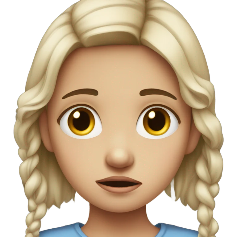 Crying gril emoji