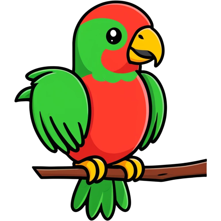 green parrot emoji