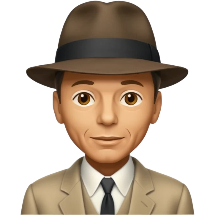 frank sinatra hat emoji