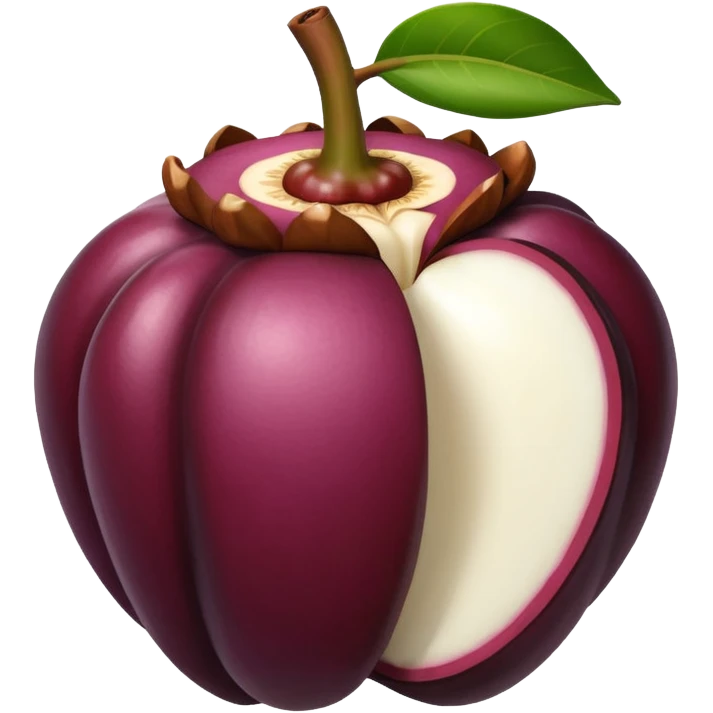 Mangosteen flesh emoji