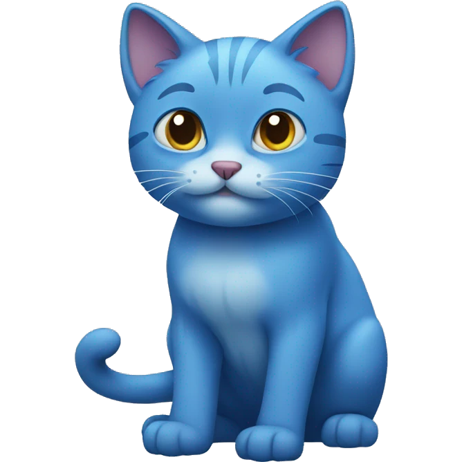 blue cat emoji