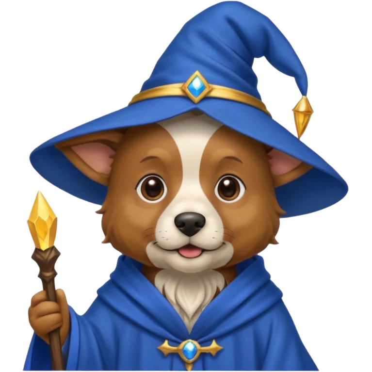 Dog wizard emoji