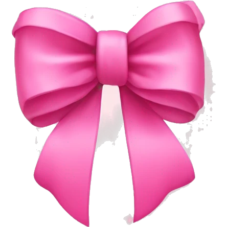 cute pink bow emoji