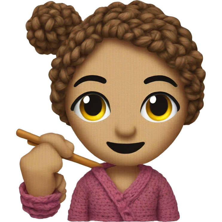crocheting  emoji