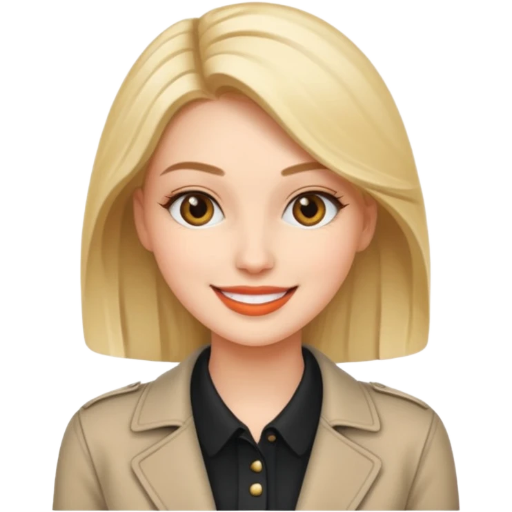 Stylish fashion female emoji