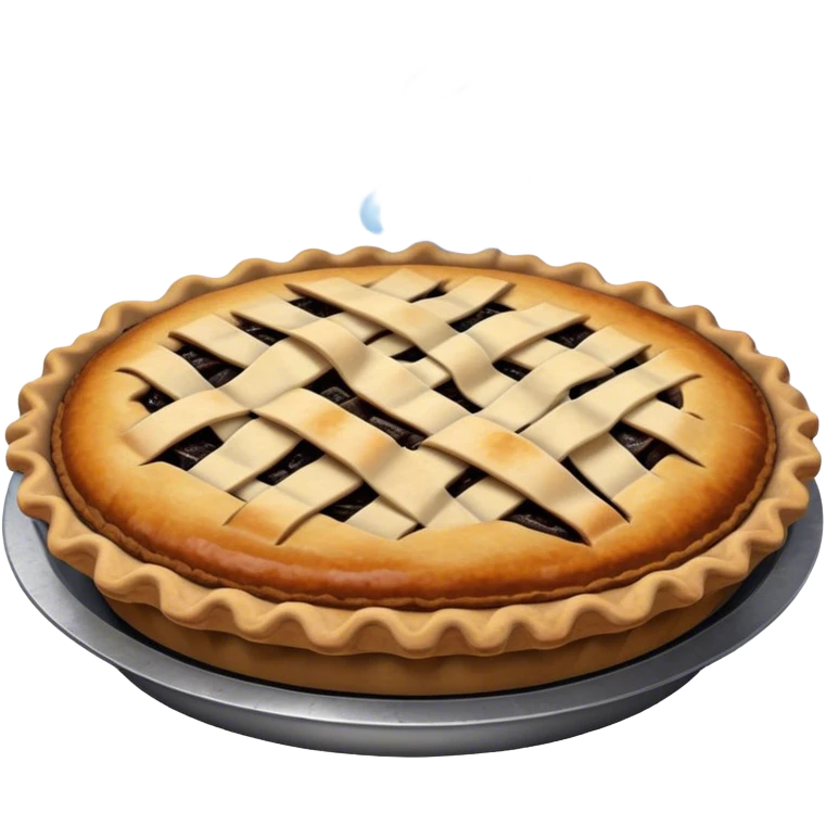 Worrisome pie emoji