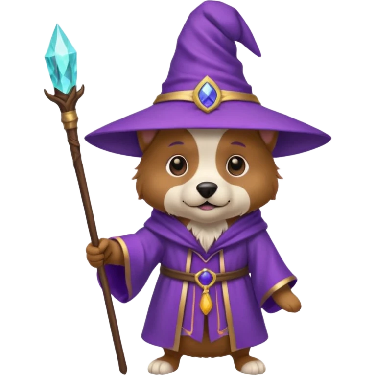 Dog wizard emoji