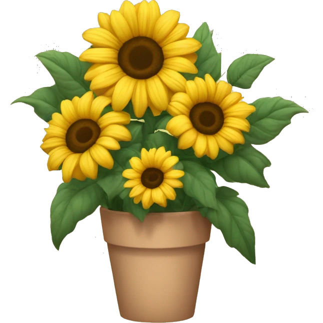 Ramo de rosas y girasoles  emoji