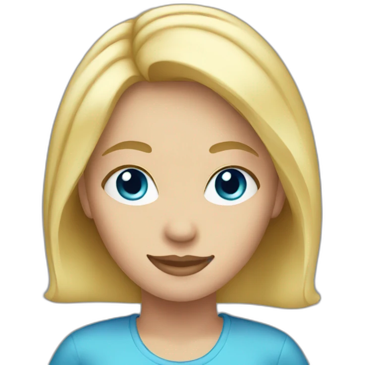 FEMALE, BLONDE HAIR, BLUE EYES emoji