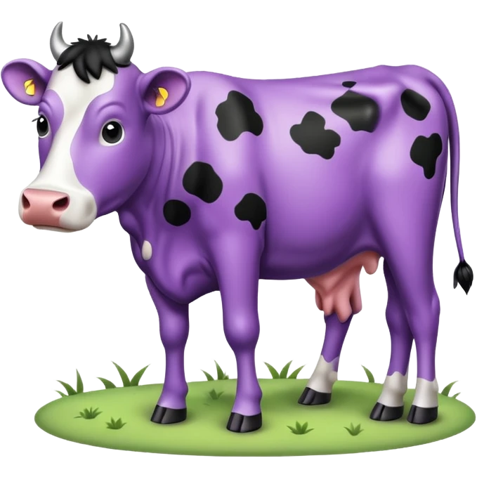purple cow emoji