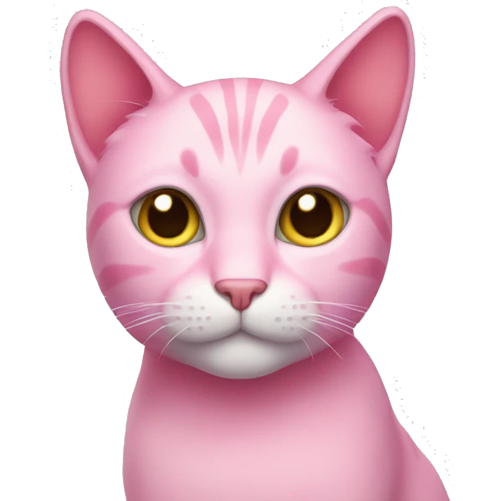 Pink cat emoji