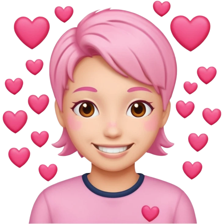 🥹+🩷 emoji