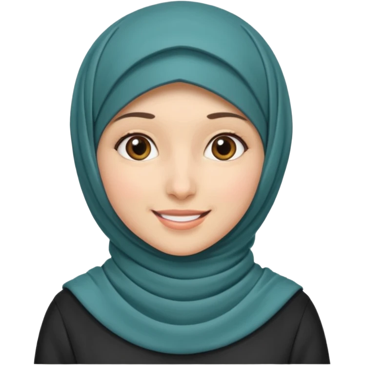 Girl hijab stand emoji