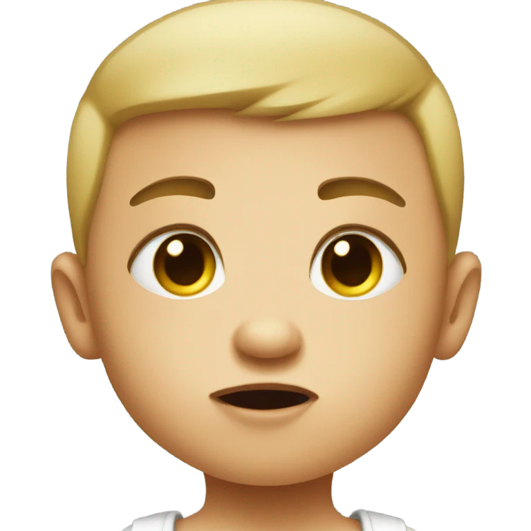 Mean baby emoji