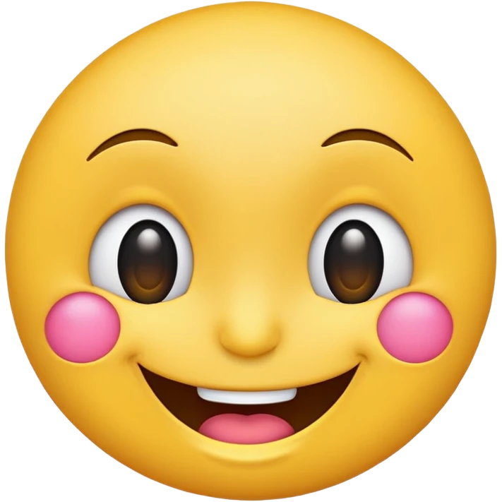 cartoon winking emoji with smile, colorful and cheerful, no text, suitable for WhatsApp and Instagram emoji