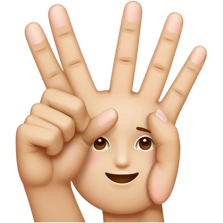 “😝” emoji with two middle fingers sticking up emoji