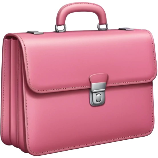 pink business briefcase emoji
