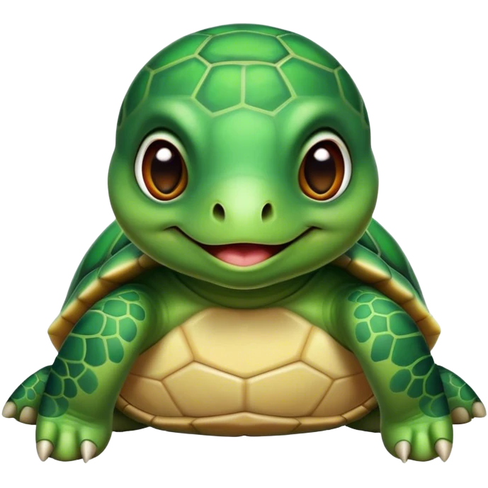 Una tortuga cute emoji