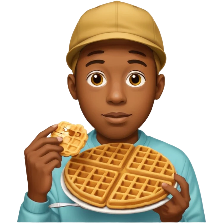 tyler the creator holding waffle emoji