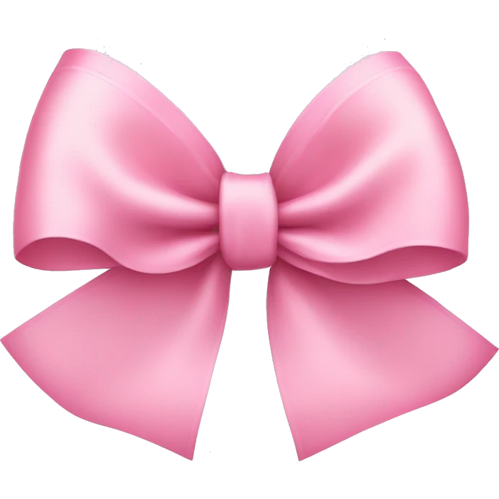 light pink ribbon bow emoji