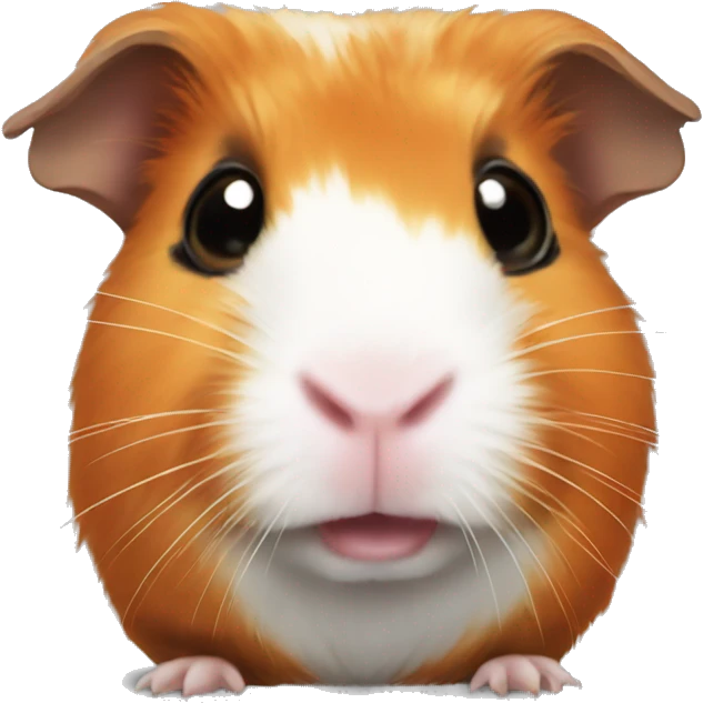guinea pig with orange face  emoji