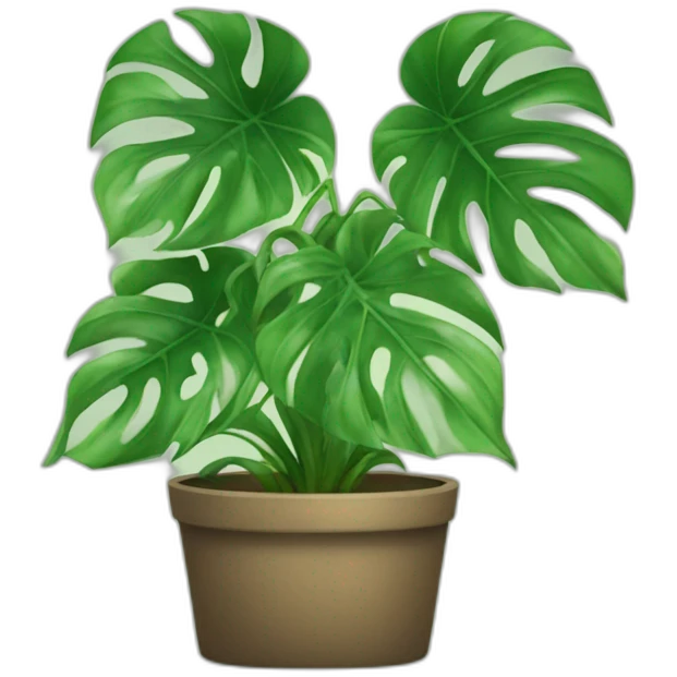 Planta monstera emoji