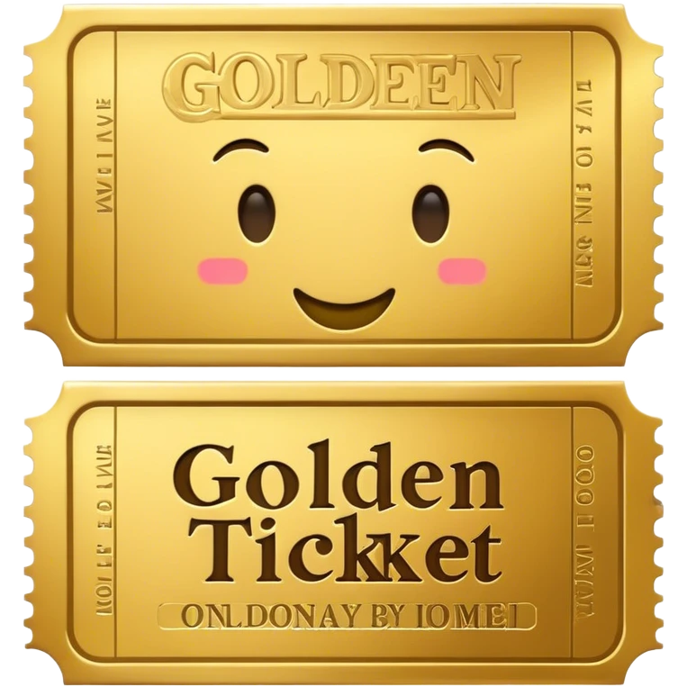 Golden ticket emoji