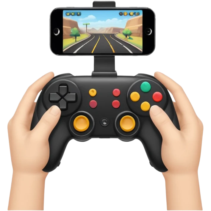 game controller for multiplayer session with 2 persons emoji