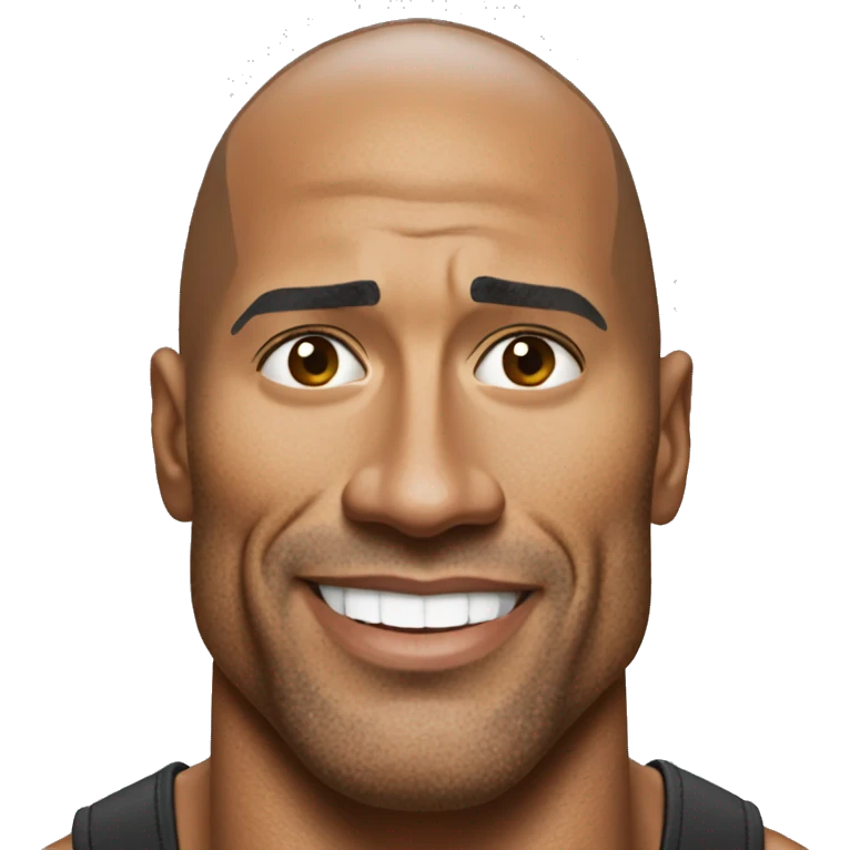 Dwayne The rock johnson emoji