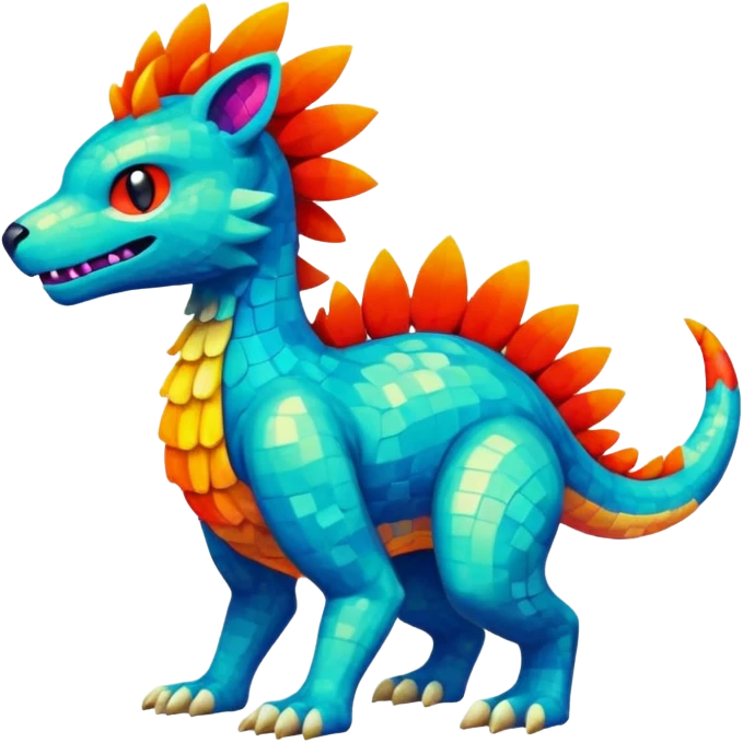 retro-Fakémon-hybrid-creature (full body)  emoji