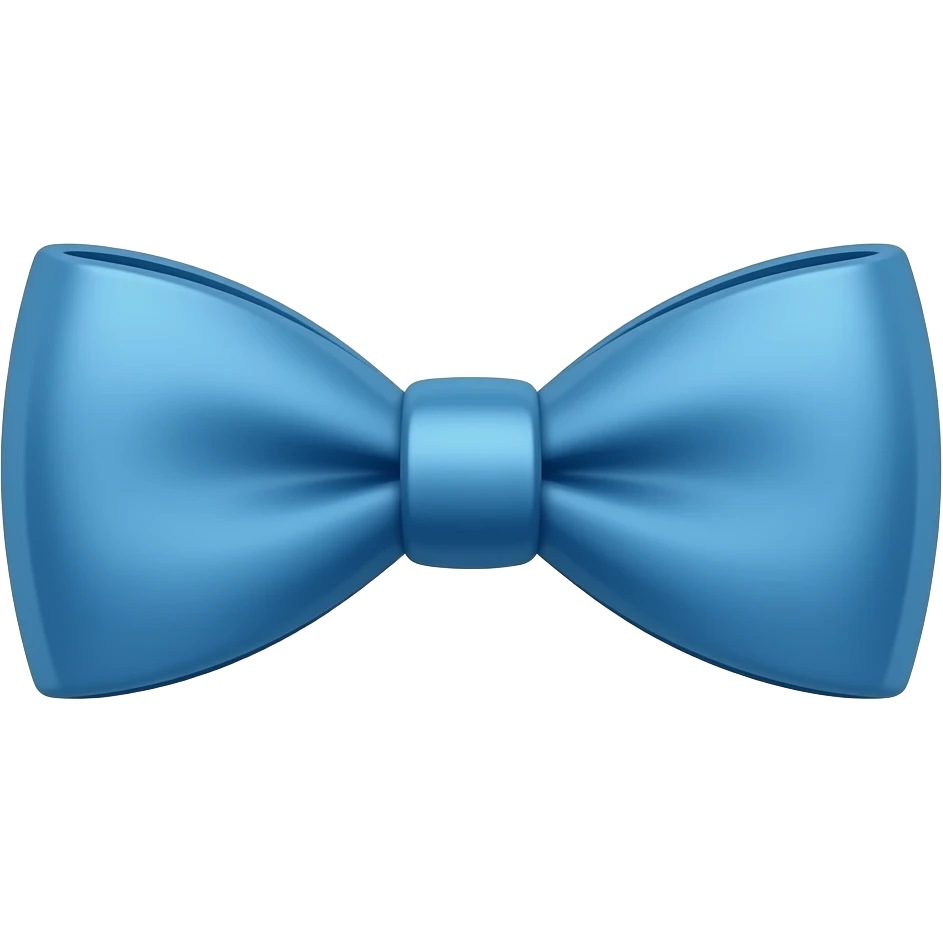 Lazo azul emoji