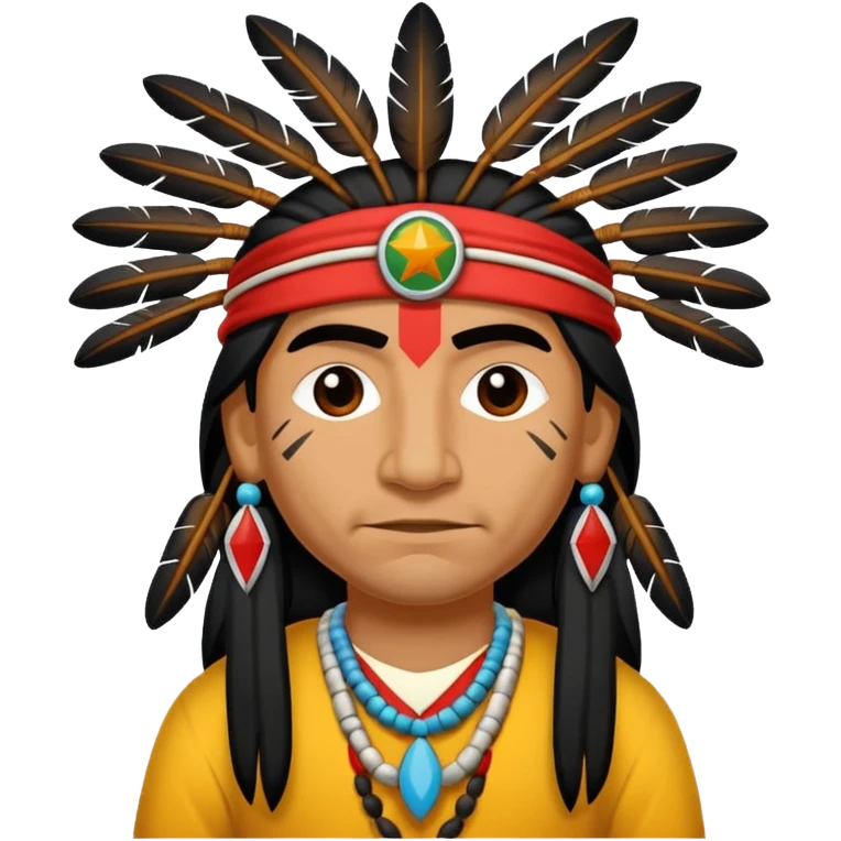 An small respectfull apache indian flagapache indian emoji respectful emoji