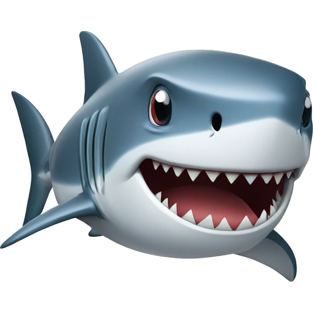 Shark whit a rugby ball emoji