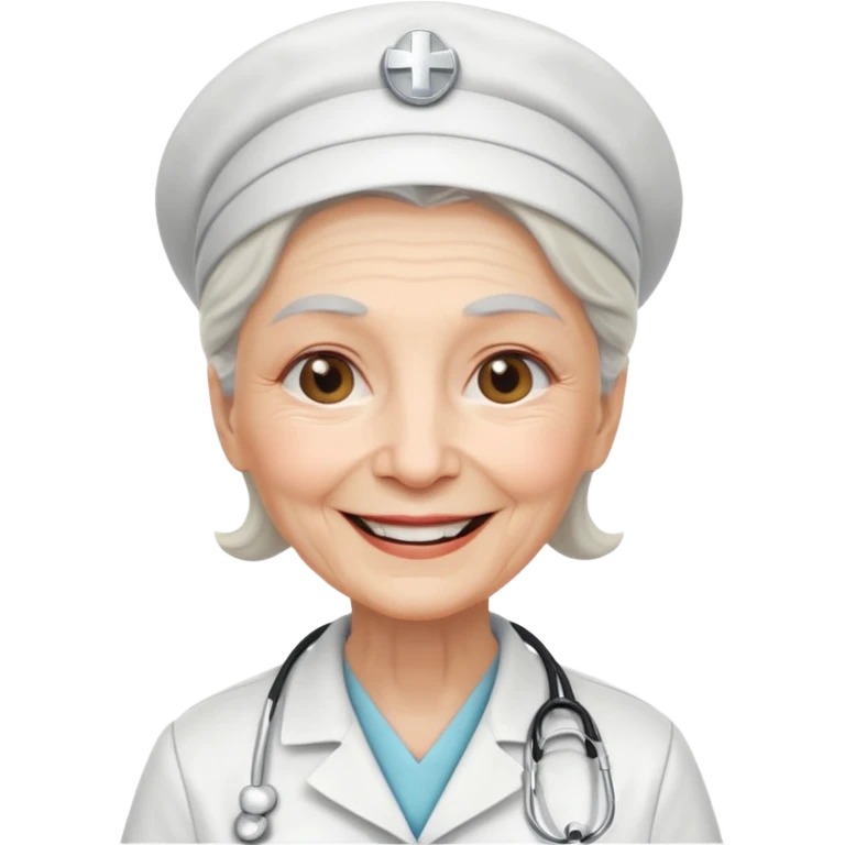 old woman nurse emoji