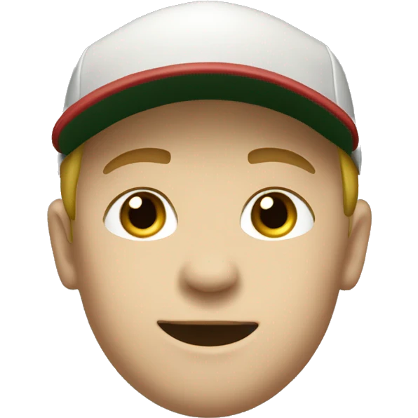 caucasion baseball boy emoji