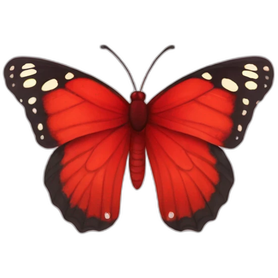 red butterfly emoji